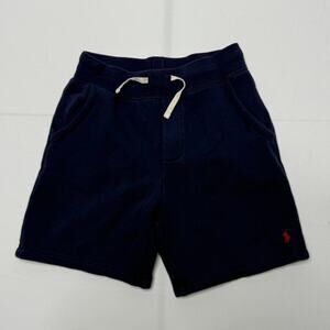 Polo Ralph Lauren Fleece Shorts Navy Size 8 Youth Drawstring Waist